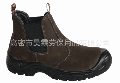 【耐酸碱劳保鞋 安全鞋防护靴不系带】价格,厂家,图片,防护鞋,山东昊霖劳保用品-